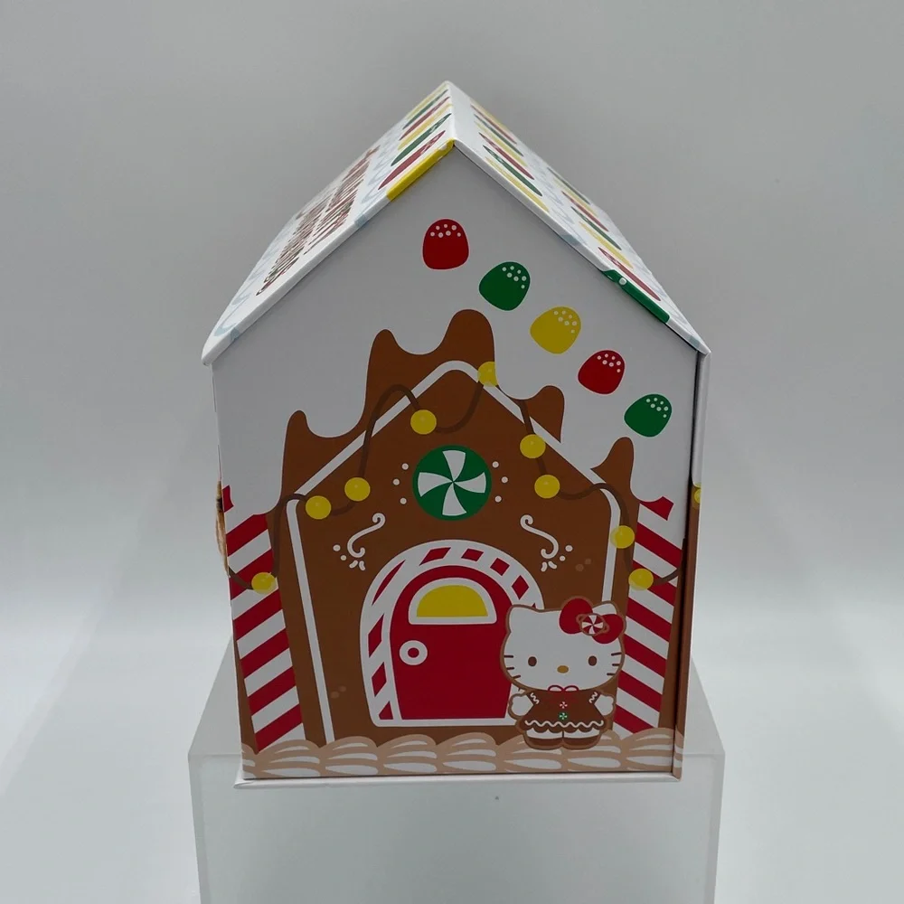 Hello Kitty Christmas Plush Throw in Magnetic Closure Gingerbread House 46‎ x 60